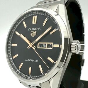 TAG HEUER Carrera Calibre 5 Day Date WBN2013.BA0640 Automatic Stainless Steel...